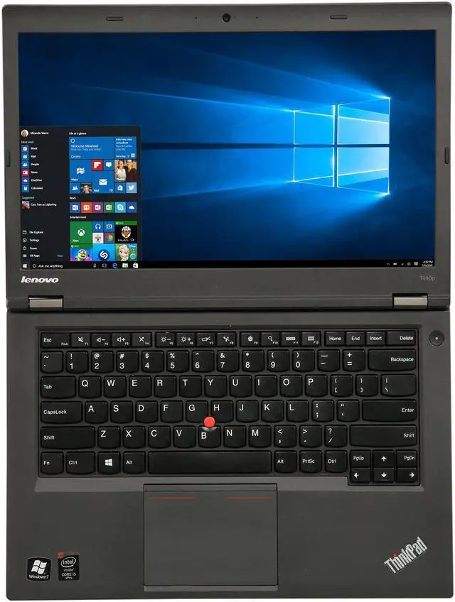 Alt view image 7 of 8 - Lenovo B Grade Laptop Intel Core i5-4300M 8GB Memory 128 GB SSD 14.0" Non-Touch Screen Windows 10 Pro 64-Bit T440P