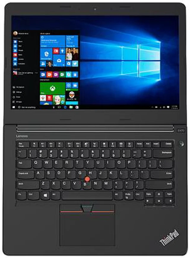 Alt view image 2 of 14 - Lenovo ThinkPad E470 20H1006DUS 14" LCD Notebook - Intel Core i5 (7th Gen) i5-7200U Dual-core (2 Core) 2.50 GHz - 8 GB DDR4 SDRAM - 500 GB HDD - Windows 10 Pro 64-bit (English) - 1920 x 1080 - In-plane Switching (IPS) Technology - Black