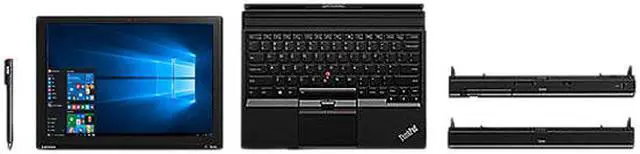 Alt view image 4 of 5 - Lenovo ThinkPad X1 Tablet 20JB002FUS 12" Touchscreen LCD 2 in 1 Notebook - Intel Core i5 (7th Gen) i5-7Y57 Dual-core (2 Core) 1.20 GHz - 8 GB LPDDR3 - 256 GB SSD - Windows 10 Pro 64-bit (English) - 2160 x 1440 - In-plane Switching (IPS) ...