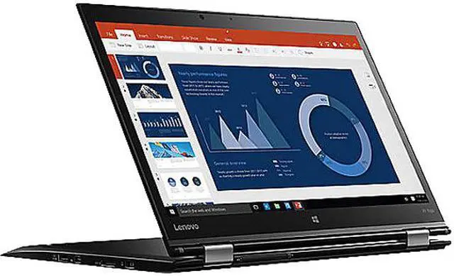 Alt view image 3 of 5 - Lenovo ThinkPad X1 Yoga 20JD000QUS 14" Touchscreen LCD 2 in 1 Ultrabook - Intel Core i7 (7th Gen) i7-7600U Dual-core (2 Core) 2.80 GHz - 8 GB LPDDR3 - 256 GB SSD - Windows 10 Pro 64-bit (English) - 1920 x 1080 - In-plane Switching (IPS) ...