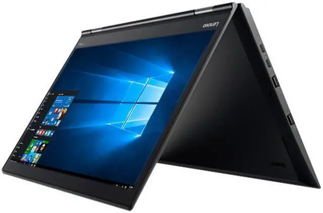 Alt view image 2 of 7 - Lenovo ThinkPad X1 Yoga 20JD000WUS 14" Touchscreen LCD 2 in 1 Ultrabook - Intel Core i7 (7th Gen) i7-7600U Dual-core (2 Core) 2.80 GHz - 16 GB LPDDR3 - 512 GB SSD - Windows 10 Pro 64-bit (English) - 2560 x 1440 - In-plane Switching (IPS)...