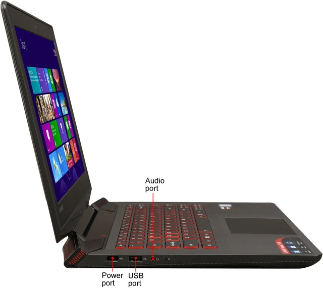 Alt view image 4 of 8 - Lenovo Y700-14ISK - 14.0" FHD - Intel Core i5-6300HQ - AMD Radeon R9 M375 - 8GB Memory - - Windows 10 Home 64-Bit ()