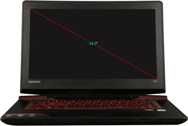 Alt view image 5 of 8 - Lenovo Y700-14ISK - 14.0" FHD - Intel Core i5-6300HQ - AMD Radeon R9 M375 - 8GB Memory - - Windows 10 Home 64-Bit ()