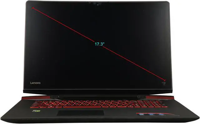 Alt view image 5 of 8 - Lenovo Y700-17ISK - 17.3" NVIDIA GeForce GTX 960M - Intel Core i7-6700HQ - 16GB Memory - - Windows 10 Home 64-Bit - Gaming Laptop - (80K00003US )