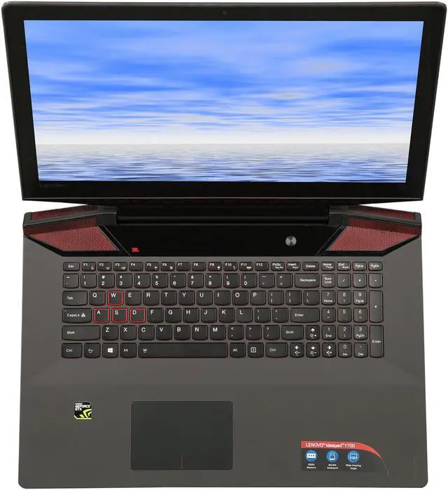Alt view image 6 of 8 - Lenovo Y700-17ISK - 17.3" NVIDIA GeForce GTX 960M - Intel Core i7-6700HQ - 16GB Memory - - Windows 10 Home 64-Bit - Gaming Laptop - (80K00003US )