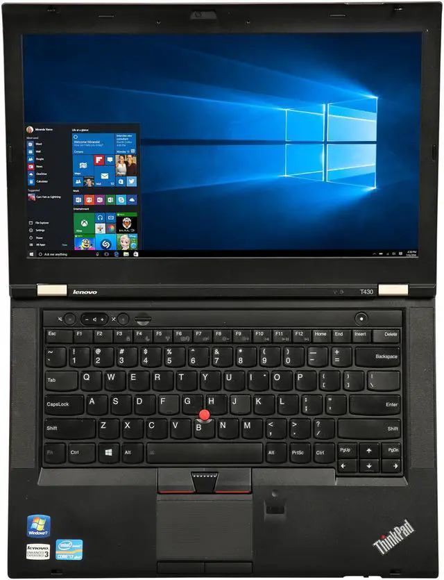 Alt view image 6 of 8 - Lenovo Grade B Laptop 4GB Memory 180 GB SSD 14.0" Windows 10 Pro 64-Bit T430