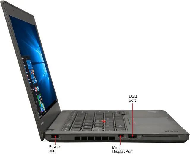 Alt view image 4 of 8 - Lenovo Laptop ThinkPad Intel Core i5-4300U 8GB Memory 500GB HDD 14.0" Windows 10 Pro 64-Bit T440