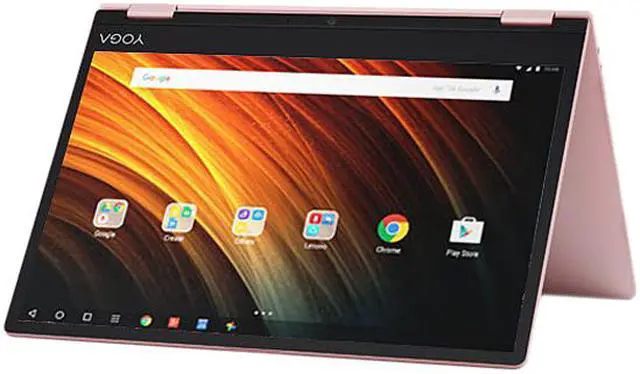 Alt view image 2 of 8 - Lenovo Yoga Intel Atom x5-Z8550 2GB Memory 32 GB eMMC SSD Intel HD Graphics 400 12.2" 10-point Multi-touch 1280 x 800 Convertible 2-in-1 Laptop Chrome OS A12 (ZA1Y0034US)