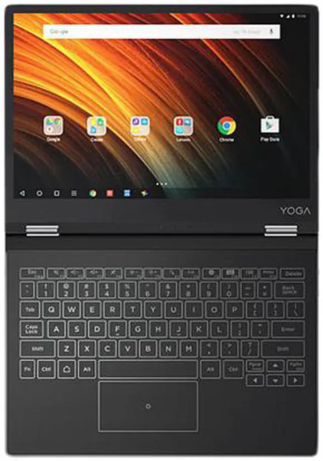 Alt view image 3 of 8 - Lenovo Yoga Intel Atom x5-Z8550 2GB Memory 32 GB eMMC SSD Intel HD Graphics 400 12.2" 10-point Multi-touch 1280 x 800 Convertible 2-in-1 Laptop Chrome OS A12 (ZA1Y0034US)