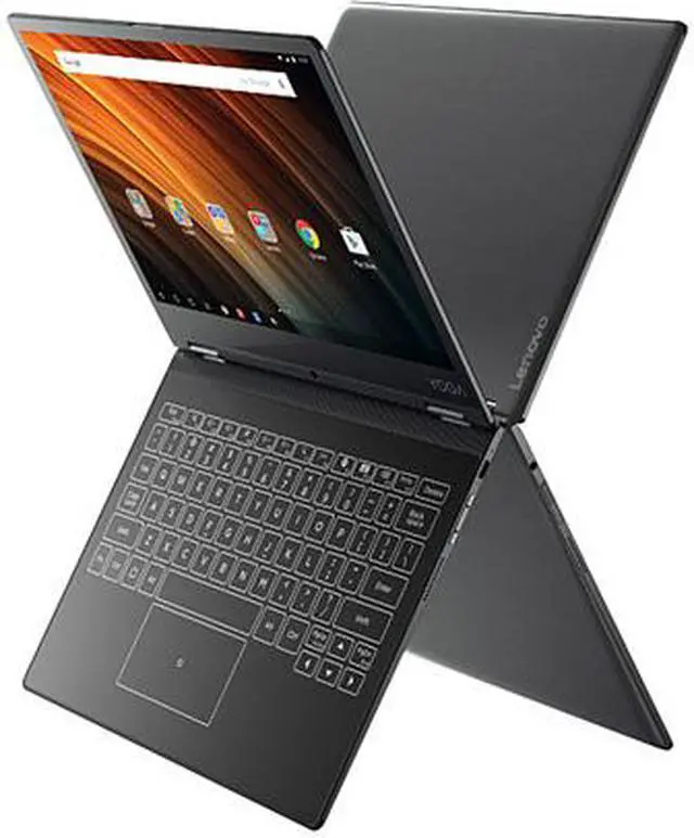 Alt view image 4 of 8 - Lenovo Yoga Intel Atom x5-Z8550 2GB Memory 32 GB eMMC SSD Intel HD Graphics 400 12.2" 10-point Multi-touch 1280 x 800 Convertible 2-in-1 Laptop Chrome OS A12 (ZA1Y0034US)