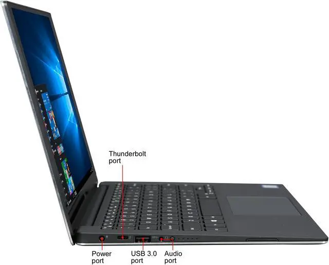 Alt view image 4 of 8 - DELL Laptop XPS 13 Intel Core i7-7560U 16GB Memory 512 GB PCIe SSD Intel Iris Plus Graphics 640 13.3" Touch Screen Windows 10 Home 64-Bit XPS9360-7697SLV