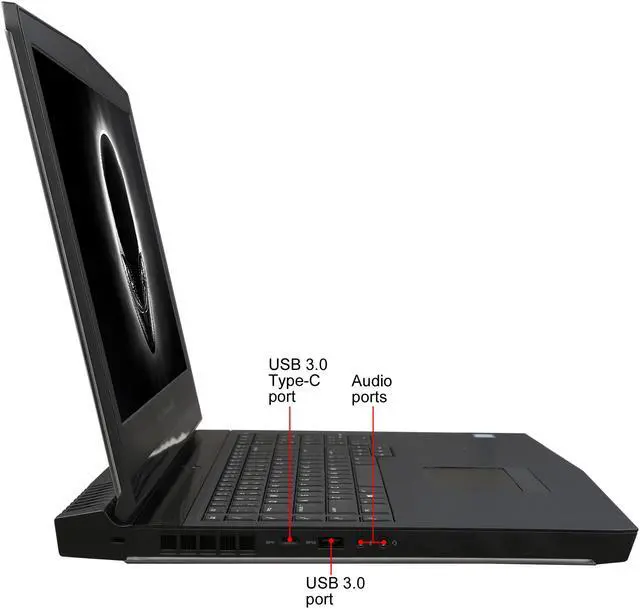 Alt view image 4 of 8 - Alienware 17 R4 AW17R4-7006SLV 17.3" Intel Core i7 7th Gen 7820HK (2.90 GHz) NVIDIA GeForce GTX 1070 16 GB Memory 256 GB PCIe SSD 1 TB HDD Windows 10 Home 64-Bit Gaming Laptop