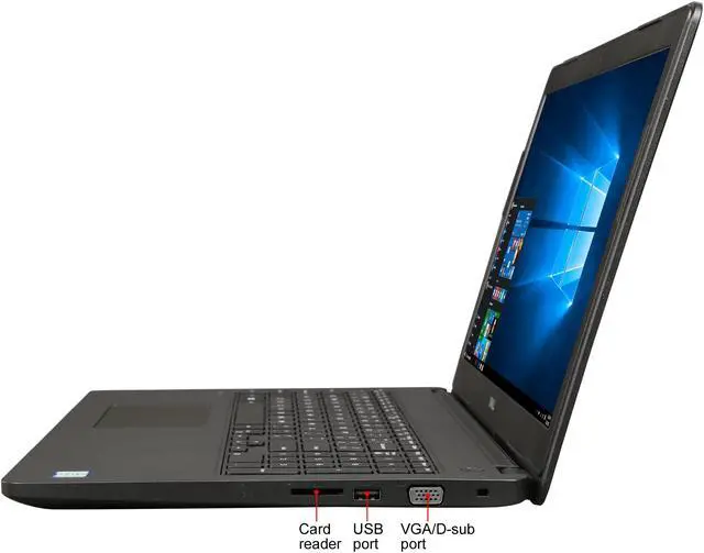 Alt view image 2 of 8 - DELL Laptop Latitude Intel Core i3-6006U 4GB Memory 500GB HDD Intel HD Graphics 520 15.6" Non-Touch Screen Windows 10 Pro 64-Bit 3580 (6FC0D)