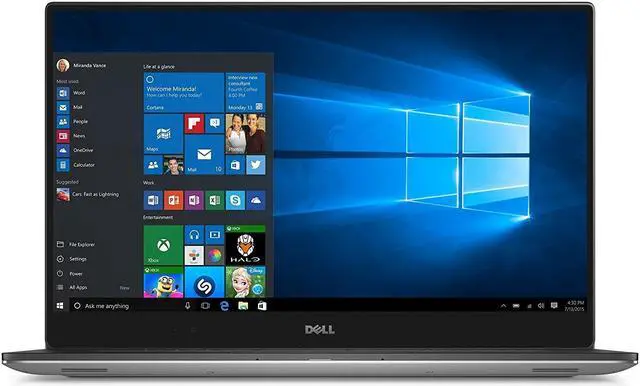 Main image of Dell XPS 15 - 9560 Intel Core i7-7700HQ X4 2.8GHz 8GB 256GB SSD, Silver (Certified Refurbished)