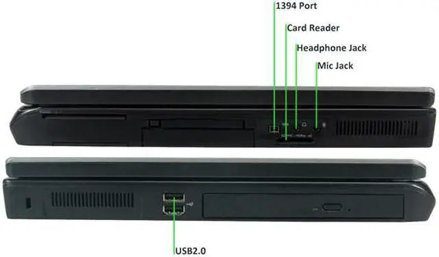 Alt view image 3 of 3 - DELL Precision M90 Mobile Workstation Intel Core 2 Duo 2.00 GHz 4 GB Memory 250 GB HDD 17.0" Windows 10 Home 64-Bit
