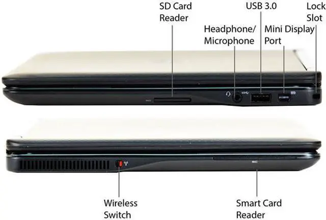 Alt view image 4 of 4 - DELL B Grade Laptop Intel Core i5-4200U 8GB Memory 128 GB SSD 12.5" Windows 10 Pro 64-Bit E7240