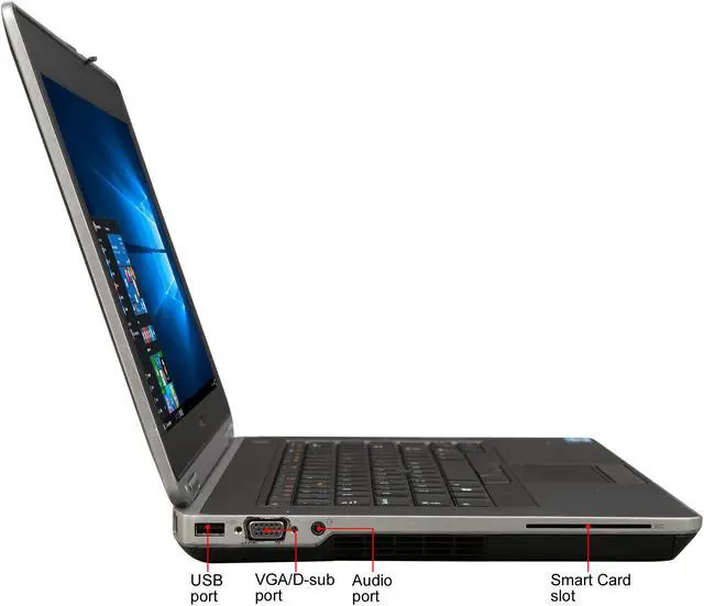 Alt view image 4 of 8 - DELL B Grade Laptop Intel Core i5-3210M 4GB Memory 250GB HDD Intel HD Graphics 14.0" Non-Touch Screen Windows 10 Home 64-Bit E6430