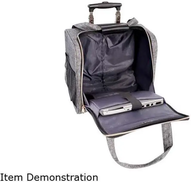 Alt view image 2 of 3 - SwissGear Rolling Briefcase, Grey