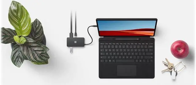 Alt view image 2 of 5 - Microsoft USB-C Travel Hub - docking station - USB-C - VGA, HDMI - GigEhernet
