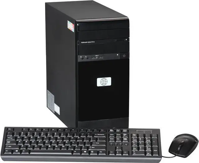 Main image of HP Pavilion Desktop PC with Dual Core Accelerated CPU: AMD Fusion E300 (Zacate) 1.30Ghz, 4GB DDR3 MEMORY, 500GB HDD, RADEON HD 6310, DVI and VGA Output, DVDRW, Windows 8 64 Bit