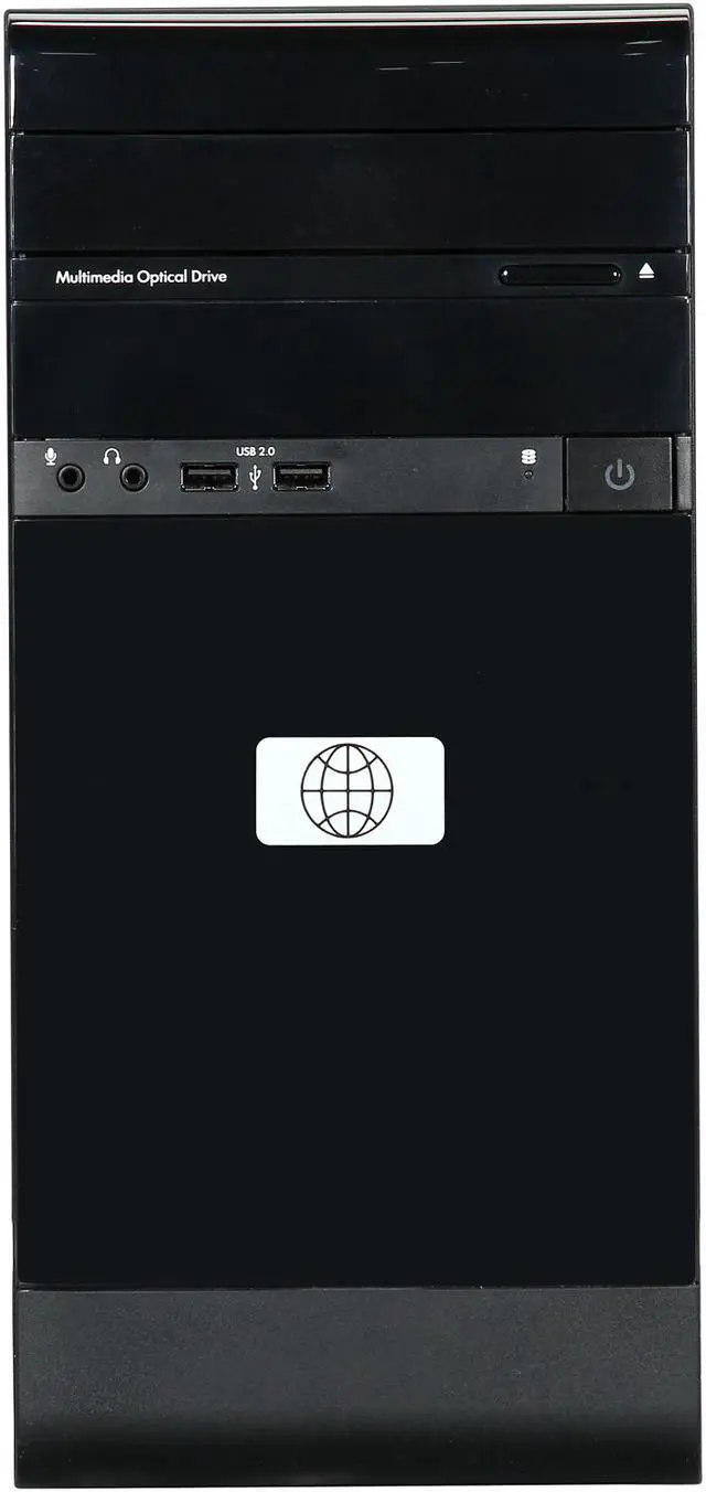 Alt view image 2 of 9 - HP Pavilion Desktop PC with Dual Core Accelerated CPU: AMD Fusion E300 (Zacate) 1.30Ghz, 4GB DDR3 MEMORY, 500GB HDD, RADEON HD 6310, DVI and VGA Output, DVDRW, Windows 8 64 Bit