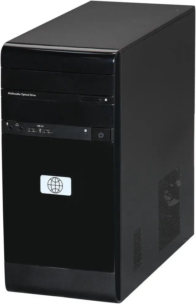 Alt view image 3 of 9 - HP Pavilion Desktop PC with Dual Core Accelerated CPU: AMD Fusion E300 (Zacate) 1.30Ghz, 4GB DDR3 MEMORY, 500GB HDD, RADEON HD 6310, DVI and VGA Output, DVDRW, Windows 8 64 Bit