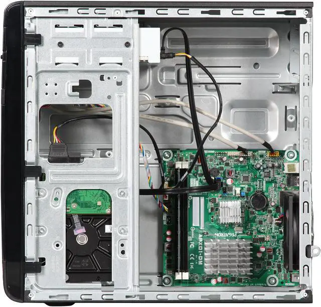 Alt view image 6 of 9 - HP Pavilion Desktop PC with Dual Core Accelerated CPU: AMD Fusion E300 (Zacate) 1.30Ghz, 4GB DDR3 MEMORY, 500GB HDD, RADEON HD 6310, DVI and VGA Output, DVDRW, Windows 8 64 Bit