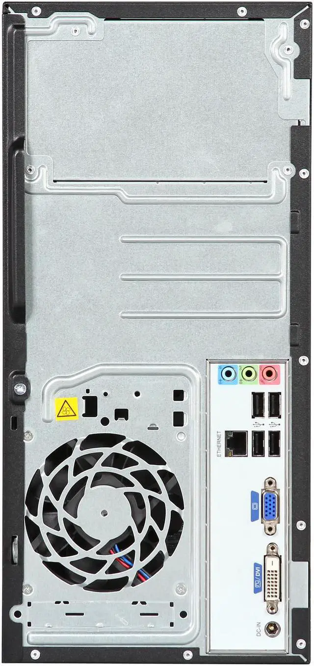 Alt view image 8 of 9 - HP Pavilion Desktop PC with Dual Core Accelerated CPU: AMD Fusion E300 (Zacate) 1.30Ghz, 4GB DDR3 MEMORY, 500GB HDD, RADEON HD 6310, DVI and VGA Output, DVDRW, Windows 8 64 Bit
