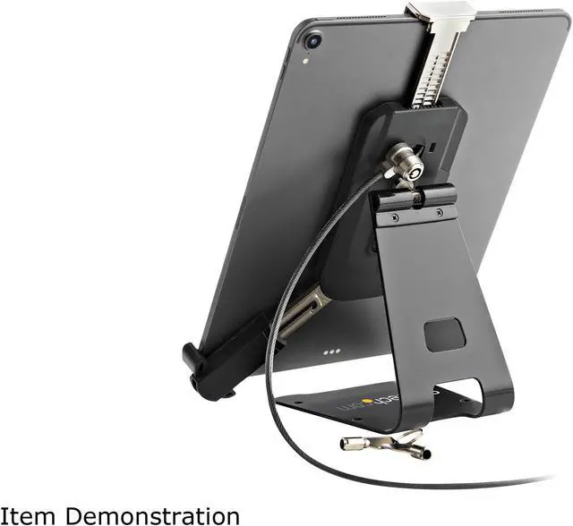 Alt view image 11 of 11 - Secure Tablet Stand w/ K-Slot Cable Lock, Locking Tablet Holder for 7.9-13 inch Tablets, Universal Adjustable Tablet Mount for Desk/Surface, Lockable Anti-Theft Security Mount - Tablet Security Mount (SECTBLTDT)