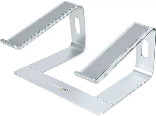Main image of StarTech Laptop Stand for Desk, Supports 5kg / 11lb, Aluminum, Silver, Ergonomic Laptop Riser, Portable Laptop Holder