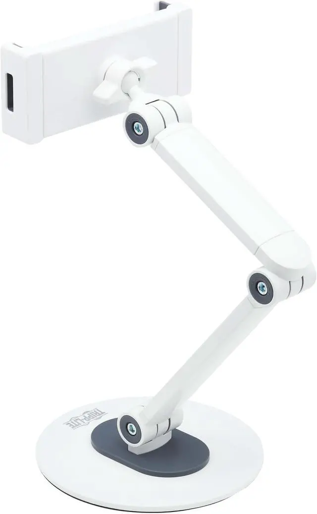 Alt view image 4 of 6 - Tripp Lite Full-Motion Flexible Long-Arm Desktop Smartphone and Tablet Mount - White DMTBD413