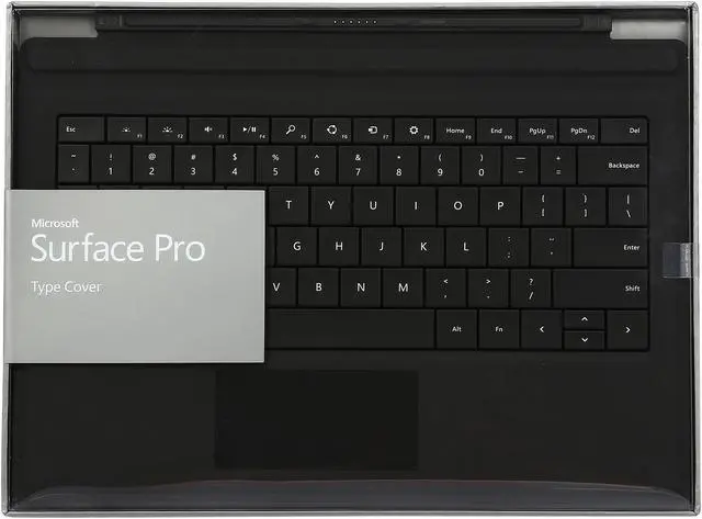 Alt view image 5 of 5 - Microsoft Black Type Cover for Surface Pro 3 Model RF2-00001