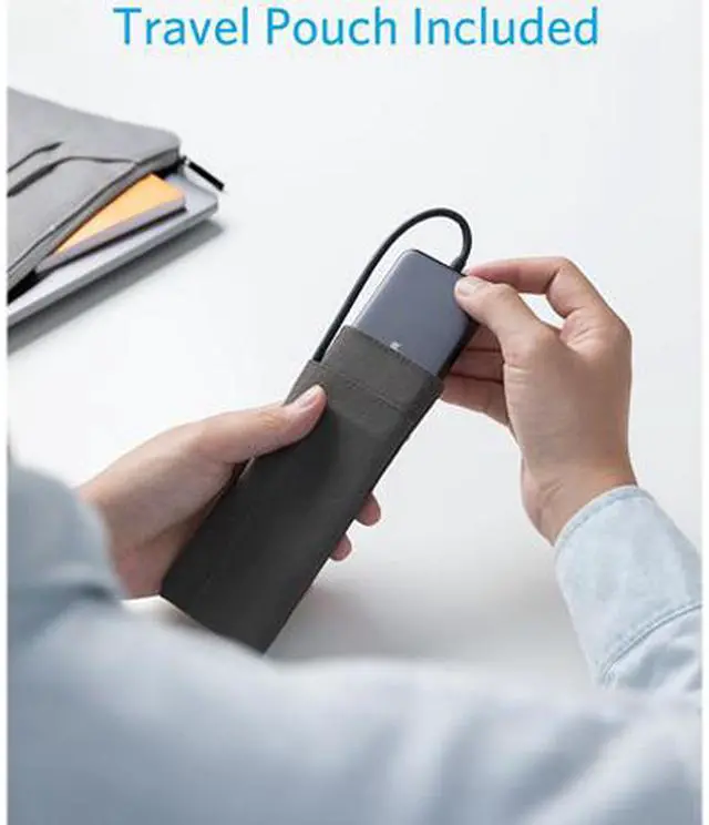Alt view image 7 of 7 - Anker Gray PowerExpand+ 7-in-1 USB-C PD Ethernet Hub