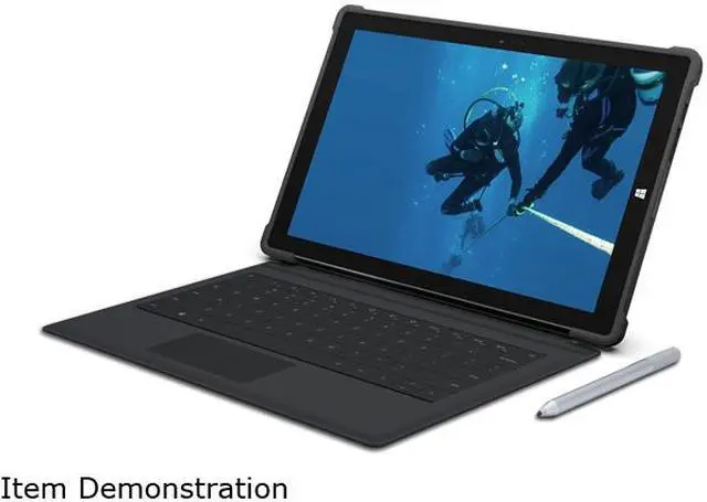 Alt view image 6 of 7 - UAG Microsoft Surface Pro 3 Feather-Light Rugged [BLACK] Aluminum Stand Military Drop Tested Case
