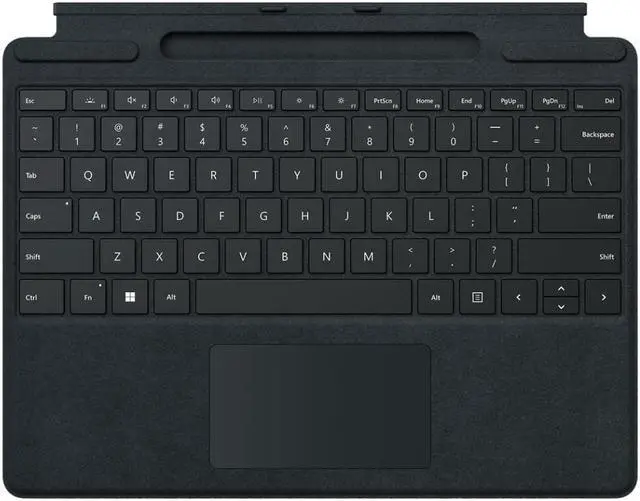 Main image of Microsoft Surface Pro Signature Keyboard - keyboard - with touchpad, accelerometer, Surface Slim Pen 2 storage and charging tray - Canadian French - black