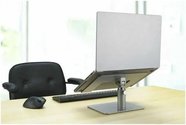 Alt view image 7 of 13 - Kensington Universal Tabletop Laptop Riser Up to 16" Screen Support - 17.60 lb Load Capacity - Tabletop - Steel, Aluminum, Silicone - Silver 11"x9"x8.3"