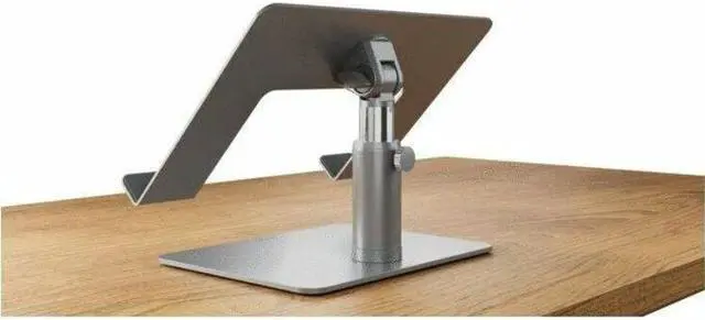 Alt view image 11 of 13 - Kensington Universal Tabletop Laptop Riser Up to 16" Screen Support - 17.60 lb Load Capacity - Tabletop - Steel, Aluminum, Silicone - Silver 11"x9"x8.3"