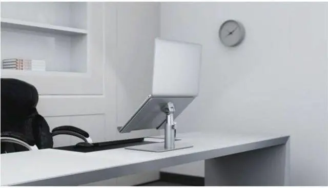 Alt view image 12 of 13 - Kensington Universal Tabletop Laptop Riser Up to 16" Screen Support - 17.60 lb Load Capacity - Tabletop - Steel, Aluminum, Silicone - Silver 11"x9"x8.3"