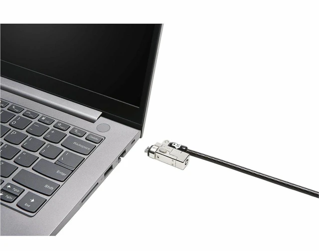 Alt view image 2 of 4 - Kensington Slim NanoSaver 2.0 Keyed Laptop Lock - 6 ft Cable - Keyed Lock - Carbon Steel - 65021