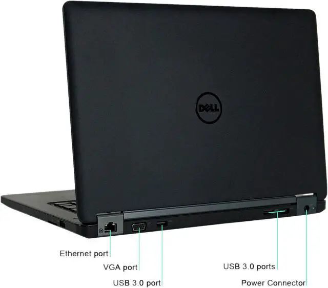 Alt view image 4 of 4 - DELL Grade A  Laptop Latitude E5450 Intel Core i5 5th Gen 5300U (2.30 GHz) 8 GB Memory 240 GB SSD 14.0" Windows 10 Pro 64-Bit