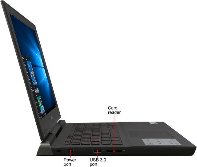 Alt view image 5 of 8 - DELL Inspiron 15 7567 - 15.6" GeForce GTX 1050 Ti - Intel Core i7-7700HQ  - 16GB Memory - 128 GB SSD - Windows 10 Home 64-Bit - Gaming Laptop - (i7567-7277BLK-PUS )