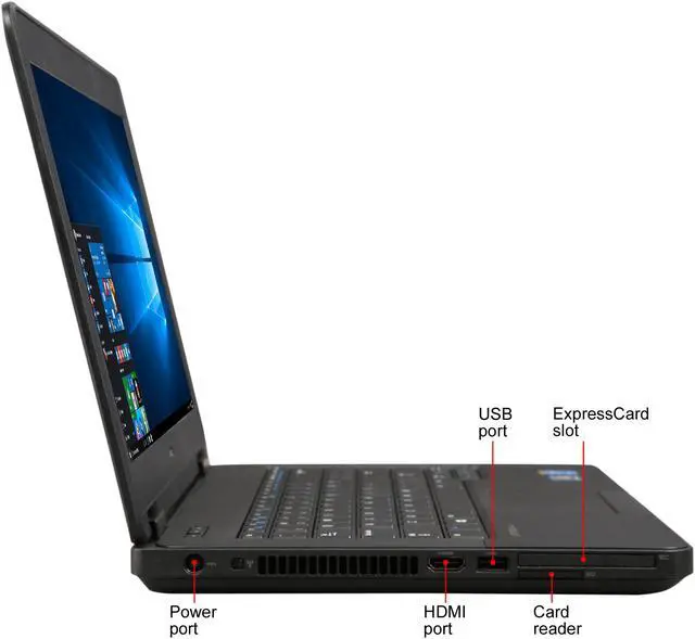 Alt view image 4 of 8 - DELL B Grade Laptop Intel Core i5-4300U 8GB Memory 320GB HDD 14.0" Non-Touch Screen Windows 10 Pro 64-Bit E5440