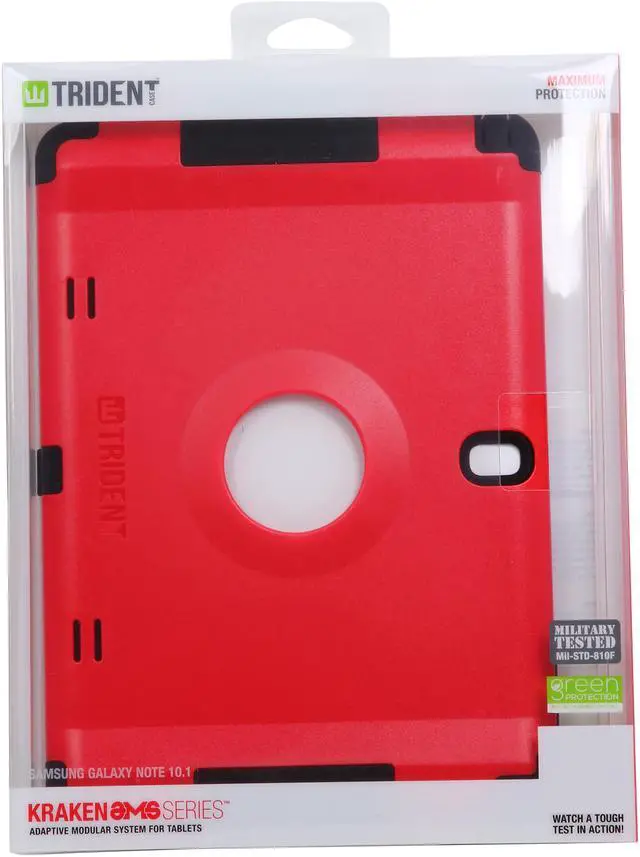 Alt view image 8 of 8 - Trident Case Kraken A.M.S. Case for Samsung Galaxy Note 10 AMS-SAM-GNOTE10-RED