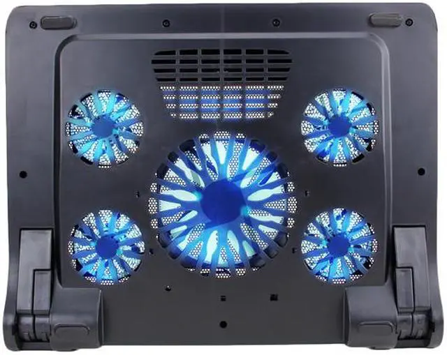 Alt view image 5 of 6 - ENHANCE GX-C1 Laptop Cooling Stand (15.75” x 12.75”) with 5 LED Fans & Dual USB Ports for Data Pass Through