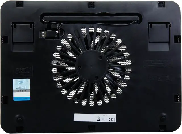 Alt view image 3 of 6 - DEEPCOOL WIND PAL MINI Laptop Cooling Pad 15.6" Slim Design 140mm Silent Fan Blue LED