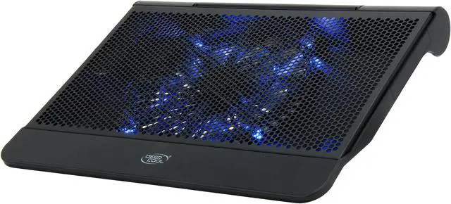 Main image of DEEPCOOL N6000 Laptop Cooling Pad 17" Metal Mesh Panel 200mm Fan with Blue LED