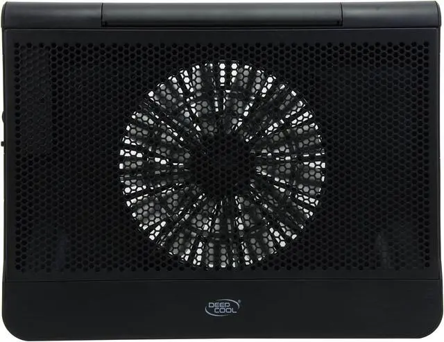 Alt view image 2 of 6 - DEEPCOOL N6000 Laptop Cooling Pad 17" Metal Mesh Panel 200mm Fan with Blue LED