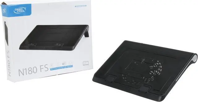 Alt view image 6 of 6 - DEEPCOOL N180 FS Laptop Cooling Pad 17" Metal Mesh Panel 180mm Fan