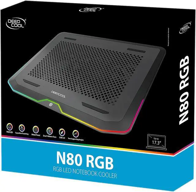 Alt view image 10 of 10 - Deepcool Laptop Cooler N80 RGB