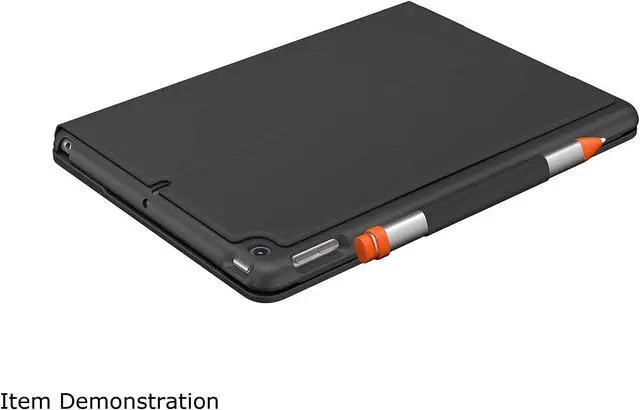 Alt view image 4 of 5 - Logitech iPad Keyboard Case Slim Folio for iPad 7th Gen (2019), 8th Gen (2020) - Graphite (920-009473)